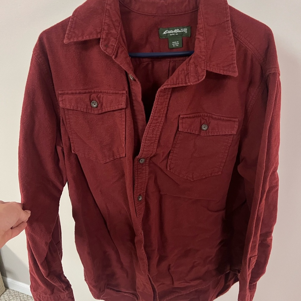 Eddie Bauer Burgundy Shirt